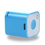 WONFAST® The World's Smallest Magical and Portable Multifunction Wireless Bluetooth Speaker with Bluetooth Remote Shutter,Anti-theft device of phone,Impressive Sound Quality You Never Imagine,Great for Listening Music,Taking self-portraits, Bluetooth Chat (Blue)