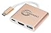 TOWABO. B072QL1WKC USB 3.1 Type-C to HDMI Adapter 4K+USB 3.0+USB-C Charging Port, Adapter Cable for New MacBook/Chromebook Pixel