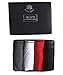 GOLDEN MAPLE Men's 3-Pack/4-pack Boxer Brief (meidium/31-34 navy/black/white/red)