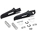 Black Rear Foot Rest Pegs Compatible with Suzuki GSXR 600 750 1000 GSXS1000 GSXS750 SV650 Gladius SFV650 Black Motorcycle Foot Pegs Footrests Left & Right