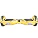 UL2272 Certified Hoverboard with Bluetooth Speaker and LED Lights Smart Self Balancing Scooter Personal Adult Transporter- Chrome Gold