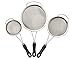 Strainers Set - 3 Piece Premium Stainless Steel - Fine Mesh With Thick Handles For Comfort - BEST On Amazon!