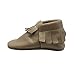 SAYOYO Baby Tassels Soft Sole Leather Infant Toddler Prewalker Shoes (12-18 Months, Tan)