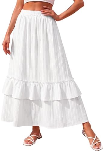 Amazon.com: MeadowLina Polka Dot Print Patchwork Swing Skirt