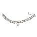 Houda Elegant Pearl Collar Choker Crystal Jewelry Rhinestone Statement Necklace Pendant