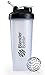 BlenderBottle Classic Loop Top Shaker Bottle, 32-Ounce, Clear/Black
