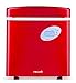 NewAir Portable Ice Maker 50 lb. Daily | Red | 3 Size Bullet Shaped Ice | First Batch Under 10 Minutes | Self Cleaning Quiet Operation Countertop Ice Machine | AI-215R