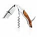 Vino Luxe Premium Waiters Corkscrew with Rosewood Handle, Double Hinged Fulcrum, Serrated Foil Cutter,Bottle Opener, Professional Grade, Perfect for Uncorking Wine Bottles
