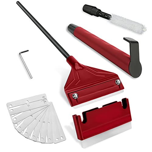 NEPTONION 16.5’’ Professional Algae Scraper, Aquarium Blade Cleaner with 10 Pcs Replaceable Blades Stubborn Algae, Suitable for Water Tank Size Under 28 Gallons