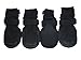 LONSUNEER Paw Protector Dog Boots Breathable Nonslip and Soft Color Black Size X-Large