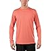 Vapor Apparel Men's UPF 50+ UV Sun Protection Performance Long Sleeve T-shirt Medium Salmon