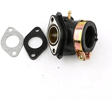 Mopasen Carburetor Intake Manifold Pipe for GY6 125cc 150cc Scooters Go Karts ATV Moped Scooter Dune Buggy (Single Vaccuum Port)