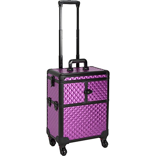 SUNRISE Nail Case on Wheels 2 in 1 Professional Organizer, 54 Bottle