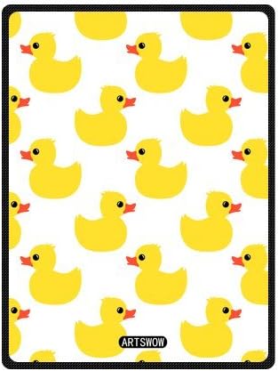 Carcasa ARTSWOW Amarillo de patito de goma Carcasa de tejido de forro