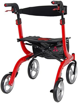 Nitro Aluminum Rollator, Hemi Height, 10" Casters RTL10266-H