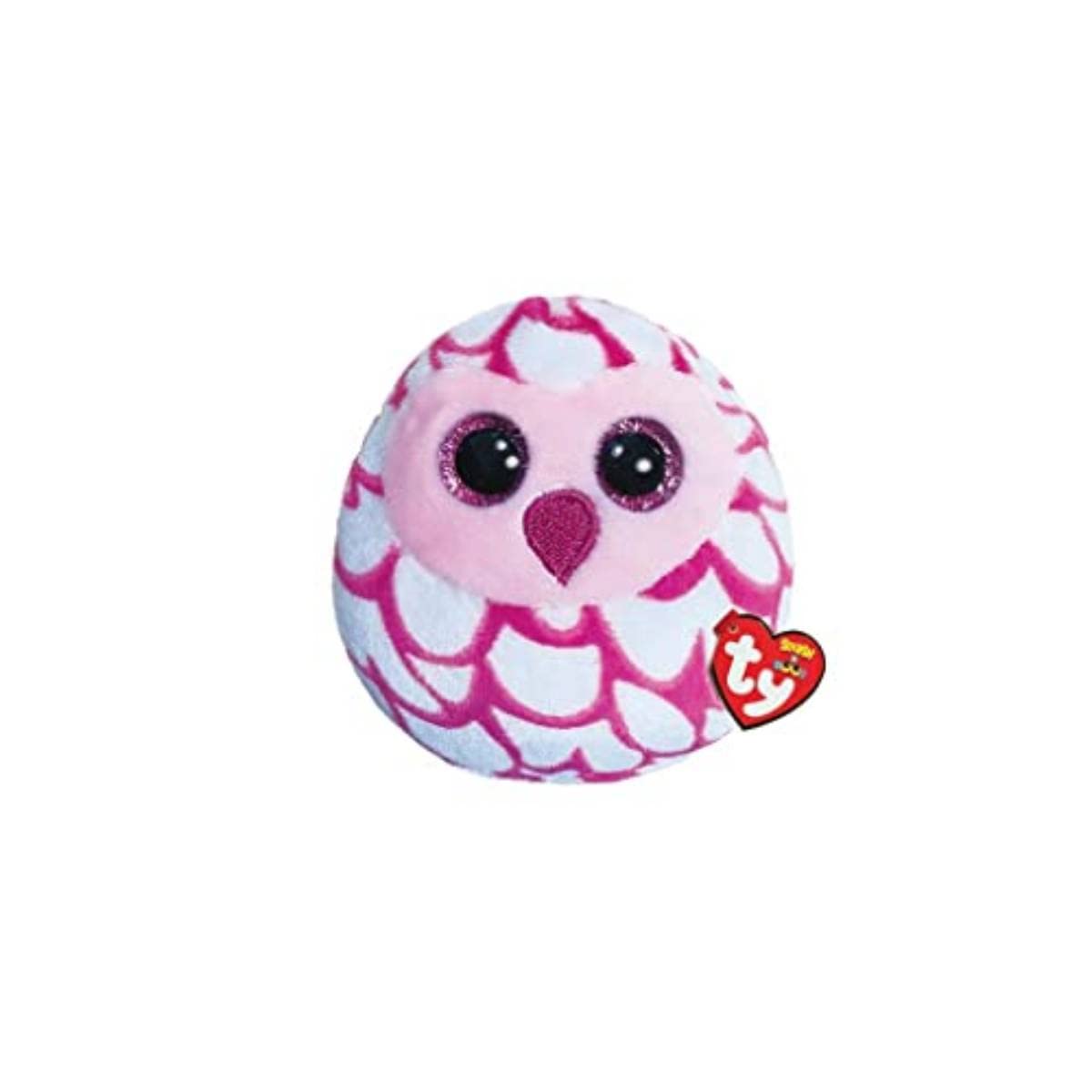 TY Toys Teeny Squish a Boo Owl Pinky - 8 CM, Pink, 2009172
