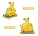 Bwinka 2020 Feng Shui Chinese Zodiac Rat/Mouse Year Golden Resin Collectible Figurines Decoration for Luck & Wealth Perfect for Your Home or Office (Mc-xwfd)