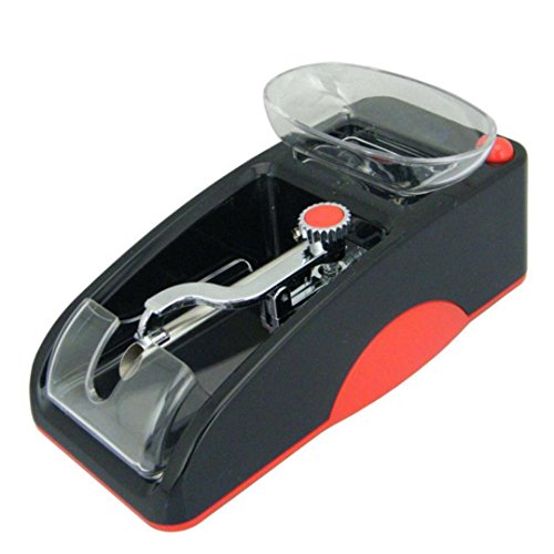LtrottedJ Electric Automatic Cigarette Rolling ï¼ŒMachine Tobacco Maker Roller (Red)