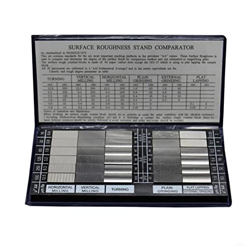 30PCS Roughness Test Block, Surface Roughness Comparison Sample Block ...