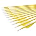 Elong Fiberglass Arrows Archery 24 26 Inch Yellow Shooting Targeting Recurvebow for Youth Kids Children Beginner Safe Point