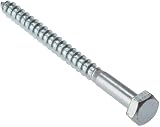 ForgeFix Coach Screws M10 x 200mm Zinc Plated Hex Head Bag 10