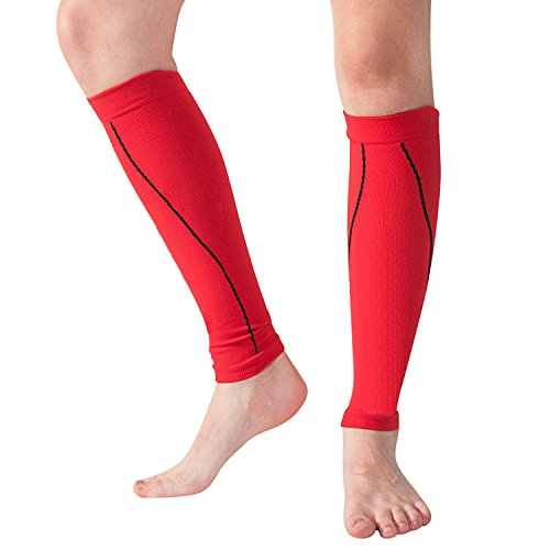 Bitly Calf Compression Sleeve - Leg Compression Socks for Shin Splint, & Calf Pain Relief - Men, Women, and Runners - Calf Guard for Running, Cycling, Maternity, Travel, Nurses (Large) - Thumbnail 6