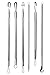 #1 Blackhead Kit Extractor Remover Kit, 6 Dermatologist Recommended Acne Treatment, Pimple White Head Popping, Blackhead Extraction, Zit Removing, Blemish Removal Top Grade Surgical Stainless Steel