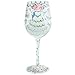 Enesco Designs by Lolita Bride Artisan Made Hand Painted Wine Glass, Wedding Dress, 15 oz