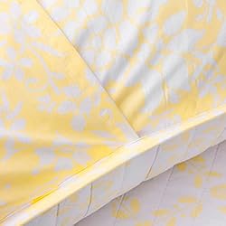 MARTHA STEWART Pamela Lemon Yellow Floral Queen