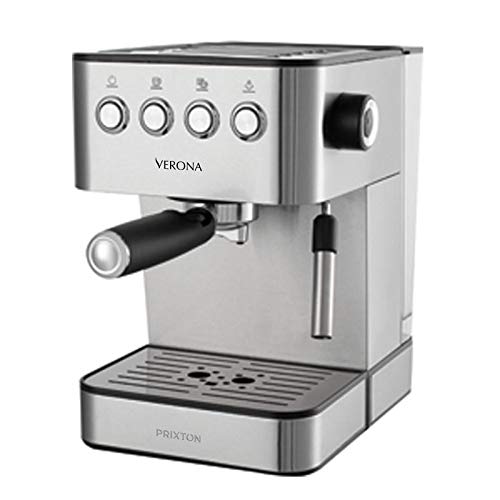 PRIXTON - Verona Espressomaschine -Druck 20 bar - Leistung 850W - Siebträger mit Doppelauslauf für 2 Kaffees… – Bild 7