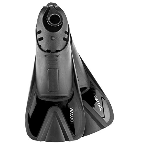 image for WACOOL Adult Short Light Travel Size Full Foot Pocket Fins Flippers fo