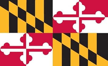 Valley Forge Flagge, 61 x 91 cm, Nylon, Maryland State Flagge, mit
