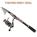 PLUSINNO Fishing Rod and Reel Combos Carbon Fiber Telescopic Fishing Rod with Reel Combo Sea Saltwater Freshwater Kit Fishing Rod Kit