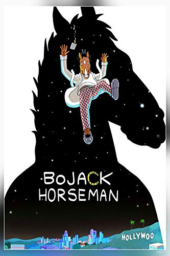 TV Series Paper BoJack Horseman Print Poster (p-002, 12 x 18-inch, Multicolor)