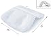 Homer's Choice Bath Pillow with 6 Non-Slip Suction Cups, 2-Panel Bathtub Pillow, Spa Bath Cushion for Neck and Head Support, 3D Air Mesh Bath Pillows Fit Jacuzzi and Hot Tubs
