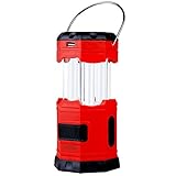 [Solar Rechargeable LED Collapsible camping Lantern] Outlite 300 Lumen Portable camping light ( Water resistant Outdoor Survival lighting Lamp ) with 2 