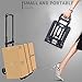 Luggage Cart Folding Compact Lightweight Utility Cart for Luggage/Personal/Travel/Auto/Moving and Office Use Portable Fold Up Hand Cart