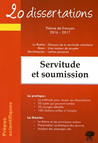 Servitude et soumission