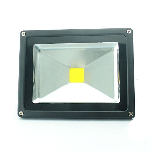 QUANS 20W 12V 24V AC DC Ultra Bright White LED Security Wash Flood light Floodlight Lamp High Power Black Case Waterproof IP65 Superbright 6000K 6500K (Cool White), 12-24V INPUT Low Voltage