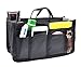 Vercord Printed Purse Insert Organizer,14 Pockets Zipper Closed Handbag Liner Bag In Bag Black