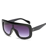 YABINA Oversized Square Sunglasses Mirror Lenses