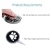 BukNikis LED Car Cup Holder Mats Pads Dog Paw RGB LED Lights Car Drink Coaster Accessories Interior Decoration Atmosphere Light - Universal (Pack of 2)