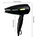 Professional Folding Blow Dryer for Travel 1300 to 1500W Negative Ion Hair Dryer Dual Voltage Lightweight,Mini 9x10 Inch Size (Black), Mothers Day Gifts for Women,Green(Not Include Cool Shot Button)