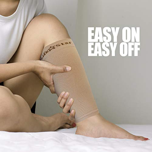 LifeStar Premium XXL Wide Calf Compression Sleeves, Comfortable