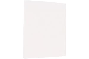 JAM PAPER Vellum Bristol 67lb Cardstock - 215.9 x 279.4 mm (8 1/2" x 11") Letter Coverstock - White - 50 Sheets/Pack