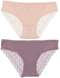 Intimates Lacey Womens Bikini Panties (2 PR)