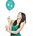 Treasures Gifted Metallic Teal Balloons - Dark Teal Balloons - Pearlized Turquoise Balloons - Teal Helium Balloons - Turquoise Blue Balloons - Pearl Balloons - Bulk Balloons - Aqua Balloons 100 Pack