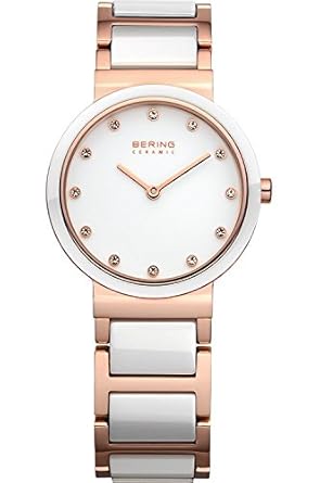 BERING Ceramic Analog White Dial Womens Watch-10729-766