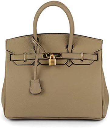 Women's Padlock Handbags Purses with Silver Hardware