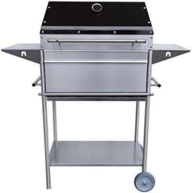 Premio Edelstahlgrill Edeldesign Holzkohle Grill Fur Den Spiessbraten Amazon De Garten